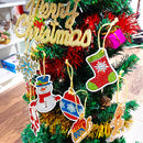 Christmas 5D DIY Special Shape Diamond Xmas Tree Hanging Pendant for Home Par