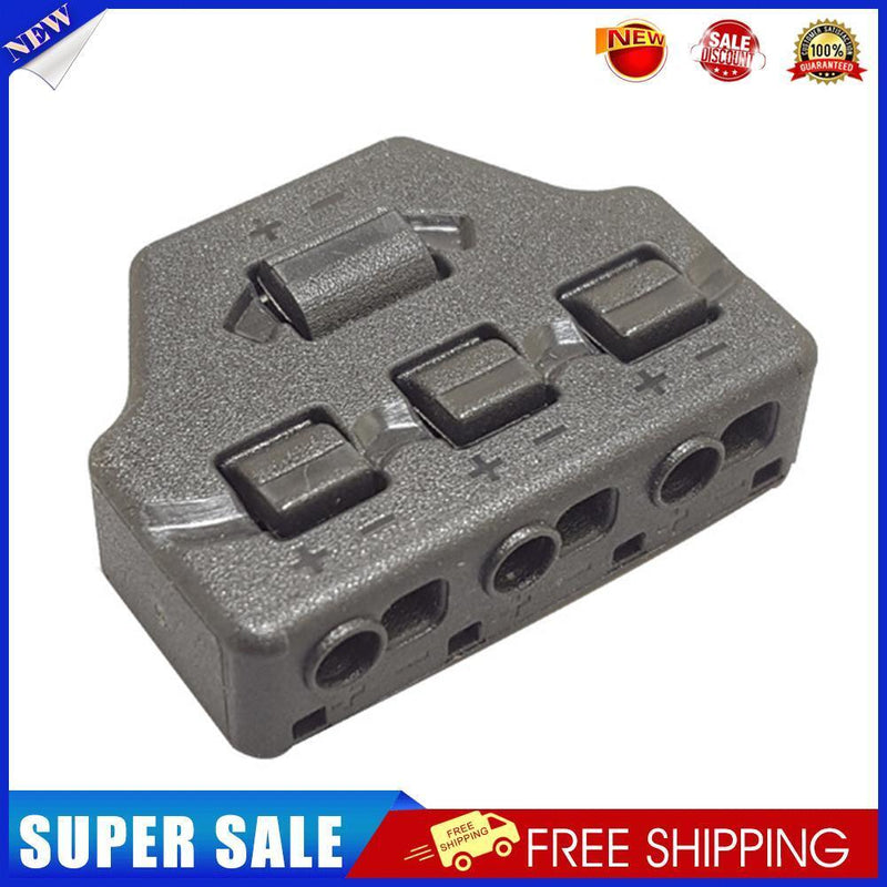 3 Ports Wire Connector Distribution LED Terminal Block Cable Splitter (A)