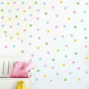 Multicolor Dots Wall Stickers Polka Dot Decals Stickers Decor Bedroom Fo H9I8