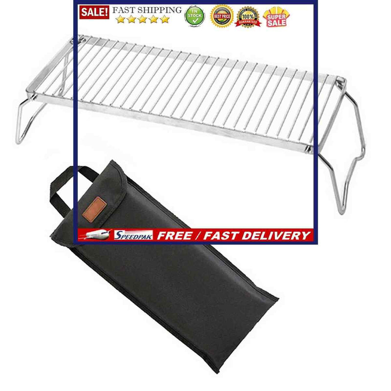 Barbeque Grill Rack for Outdoor Camping Fishing Hiking Survival Picnic BBQ