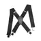 X Back Elastic Braces Adjustable Strap Clip Mens Braces Suspenders Solid Color
