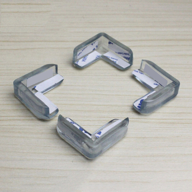 4pcs Clear Baby Safety Protector Table Furniture Corner Protection Bumper Newly
