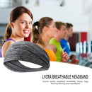 Sports Headband Men Women Running Quick Drying Elastic Hair Band (White) Newly