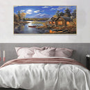 Spot Drill Handicraft Full Drill Diamond Painting Kit Riverside Lodge Mosaic