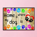 Full Embroidery Letters Pattern DIY Stamped Canvas 11CT Needlework Sets Gifts