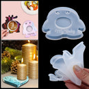 Art Penguin Hippo Table Mat Heart Mould Candle Holder Coaster Silicone Mould