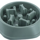 Pet Slow Eating Dish Cat Dog Anti Choking Puppy Feeder Food Bowl (Green) Newly