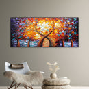 Flower Tree by Lake Oil Paint By Numbers Kits Picture Wall DIY Home Decorat