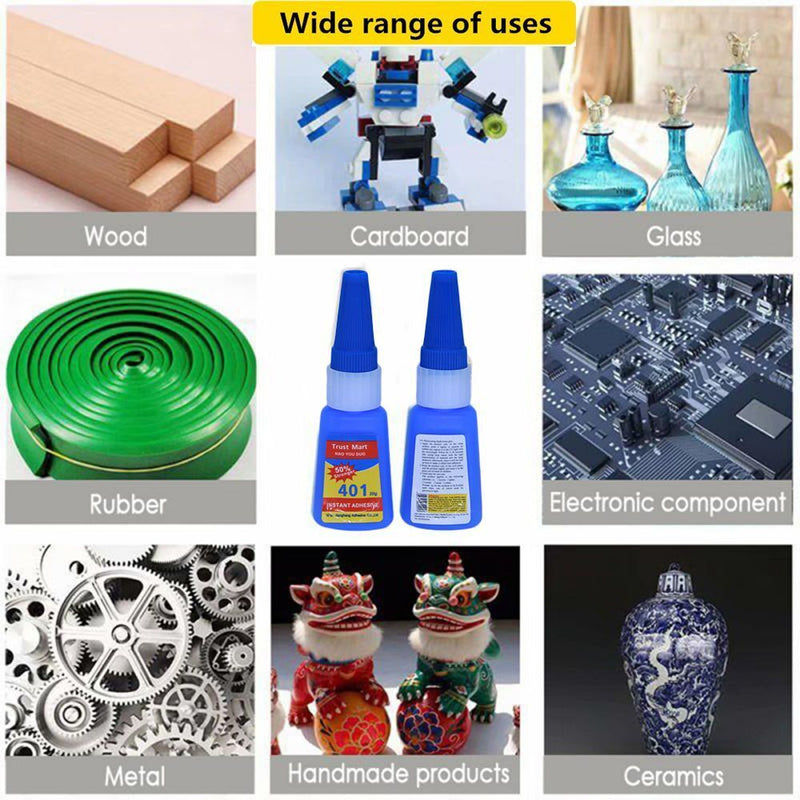 DIY Crafts Splicing Instant Dry 401 Glue Repair Strong Adhesive Multi Purpose