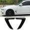 1 Pair Car Side Air Vent Cover Trim Fender Stickers for 3 Series (Black) Newly