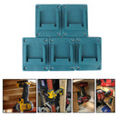 5pcs Tool Holder for Bosch/Makita 18V Lithium Battery Machine Rack (Blue) Newly