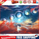 Planet Girl Oil Paint By Numbers DIY Handpainted on Canvas Wall Art Picture
