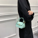 Mini Handbag Leather Chain Crossbody Bags Top-handle Purse Small Square Clutc