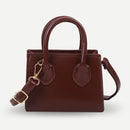 Women Solid Crossbody Handbag PU Female Simple Travel Shoulder Top-Handle Bags