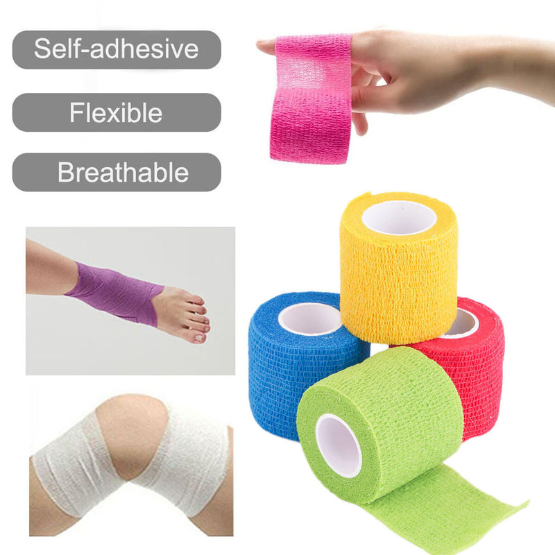 Self Adherent Wrap Bandages-Sport Breathable Wound Tape First Aid Non Woven