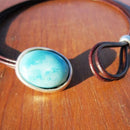 Retro Leather Turquoises Necklace Ethnic Boho Women Beach Statement Choker