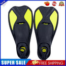 Diving Swimming Fins Adults Flexible Submersible Foot Flippers (Yellow L)