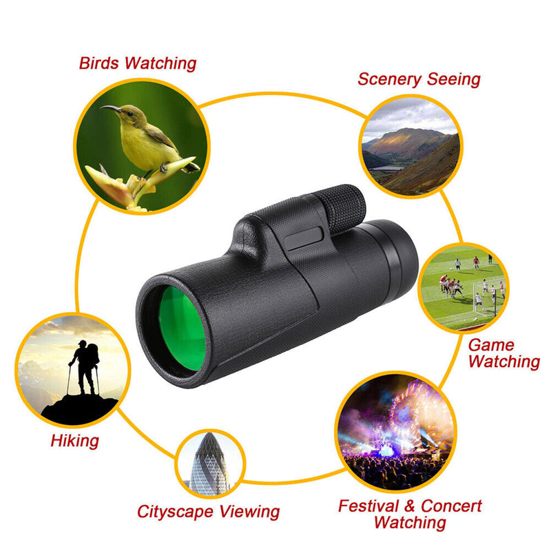 #A 800X FMC Zoom HD Monocular Waterproof Telescope for Tourism Bird Watching Too