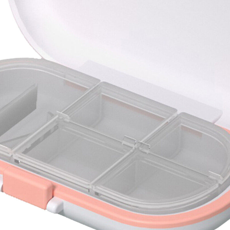 Portable 4/6 Grids Pill Box Drug Tablet Medicine Storage Splitter Organizer