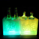 Luminous Portable Champagne Wine Bucket Double Layer Beer Barrel Bar Ice Buckets