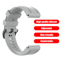 20mm Silicone Watch Band for Garmin Fenix 7S Sports Bracelet Strap (Grey) Newly