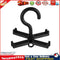 Plastic Belt Hanger Space Saver Rotating Scarf Silk Organizer Rack (Black) Newly