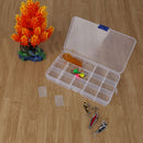 15 Slots Transparent Plastic Fishing Lure Box Fishing Tackle Storage Box Newly
