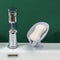 Leaf Shape Soap Box Drain Stand Suction Cup Punch-free Holder (Short Grey) Newly