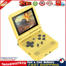 V90 3.0 inch Retro Flip Handheld Console Mini Video Game Player (Yellow) Newly