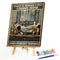 Cat Drinking Wine Oil Paint By Numbers Kit DIY Acrylic Painting on Canvas
