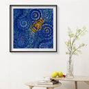 5D DIY Star Lake Full Round Drill Diamond Painting Handicraft Rhinestone Drawing
