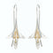 Women Crack Shell Flower Petal Earrings Jewelry Drop Earrings Dangle Stud