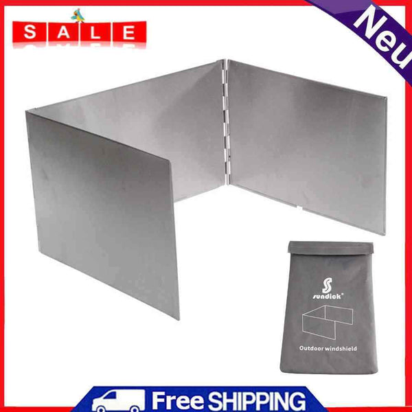Foldable Gas Stove Wind Shield Outdoor Camping Cooking Windproof Wind Screen