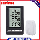 Wireless Weather Station Temperature Meter LCD Thermometer Watch Outdoor Taster