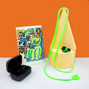 #A Soft Silicone Anti Lost Strap Headset Hanging Neck Rope Earphones Lanyard