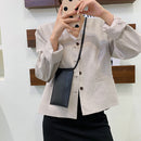 Retro Women PU Leather Solid Color Shoulder Bag Mini Crossbody Mobile Phone Bags
