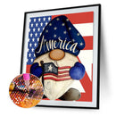 5D Diamond Painting DIY National Flag Gnome Full Round Drill Wall Decor Crafts
