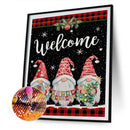 5D DIY Cute Gnomes Diamond Painting Full Square Rhinestone Picture Artwork Cr