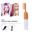 Portable Empty Hair Dye Applicator Brush Bottle with Comb Teeth Styling Tool