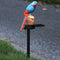 LED Solar Lights Parrot Waterproof Lawn Stakes Lamps Garden Decor (Blue) Newly
