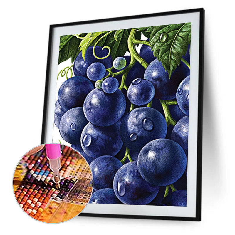 5D Diamond Painting DIY Grape Full Round Drill Mosaic Decoration (E1241)