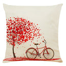 Pillow Covers - 4-Piece Linen Holiday Anniversary Wedding Cushion Pillow Case