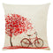 Pillow Covers - 4-Piece Linen Holiday Anniversary Wedding Cushion Pillow Case