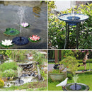 Solar Fountain, Floating Bird Bath Pool Solar Fountain Pump with Nozzle