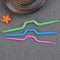 3pcs Curved Scarf Sweater Knitting Twist Needles Weaving Tool DIY Craft Sewing
