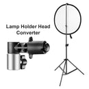 Camera Lamp Holder Head Converter Light Plate Bracket Reflector Fixing Clip