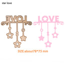 LOVE Pattern Embossing Cutting Dies Stencils DIY Art Scrapbooking Card Tool