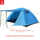 6.6ft Tent Awning Pole Folding Iron Tube Canopy Rod Outdoor Camping? Accessories
