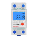 Din Rail Single Phase LCD Digital Power Consumption Electric Socket Analyze