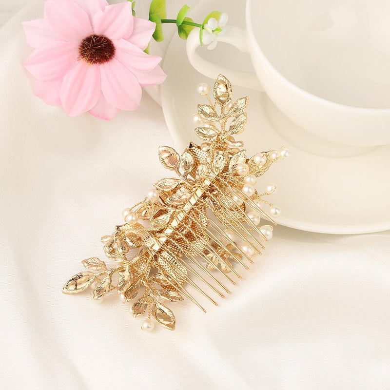 Wedding Party Crystal Bridal Clips Flower Hair Pin  Hair Combs Bridesmaid Tiara